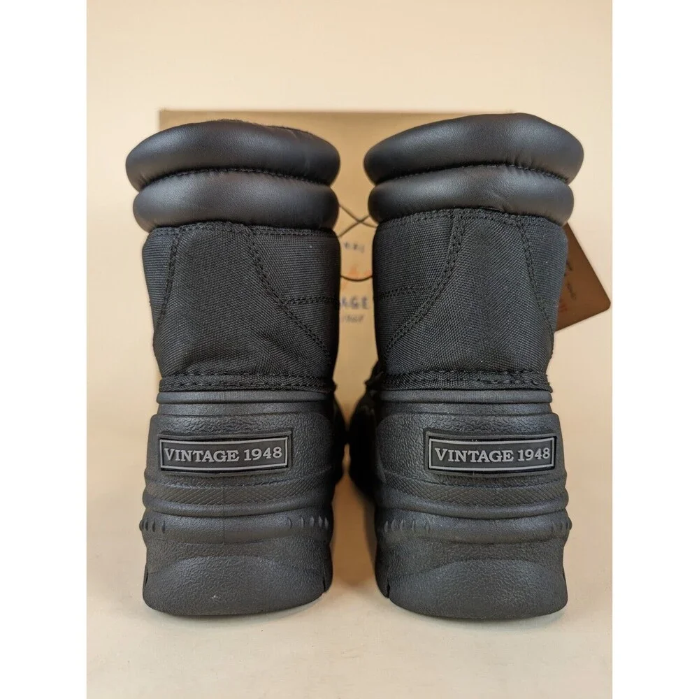Weatherproof Vintage Joe Duck Boots Mens 9 M Black Lace Up Outdoor Shoes MWB